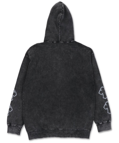 SPINNS（スピンズ）の「グランジ/裏起毛であったか！ジップパーカー クロス（スウェット・メンズ・ブラック/ブラック系その他・ONESIZE）」の4枚目の写真