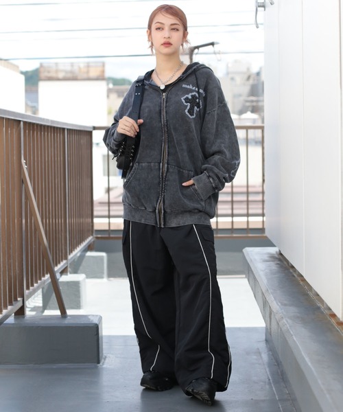 SPINNS（スピンズ）の「グランジ/裏起毛であったか！ジップパーカー