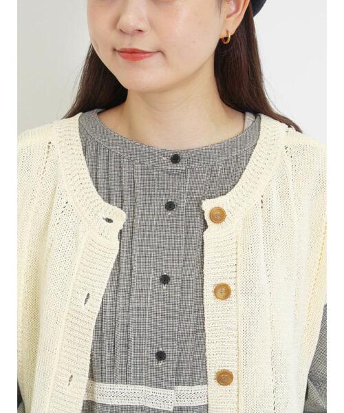 Samansa Mos2（サマンサ モスモス）の「テープヤーン前後2WAYベスト（ベスト・レディース・オレンジ/マスタード/ブラック/キナリ/モカ・F）」の22枚目の写真