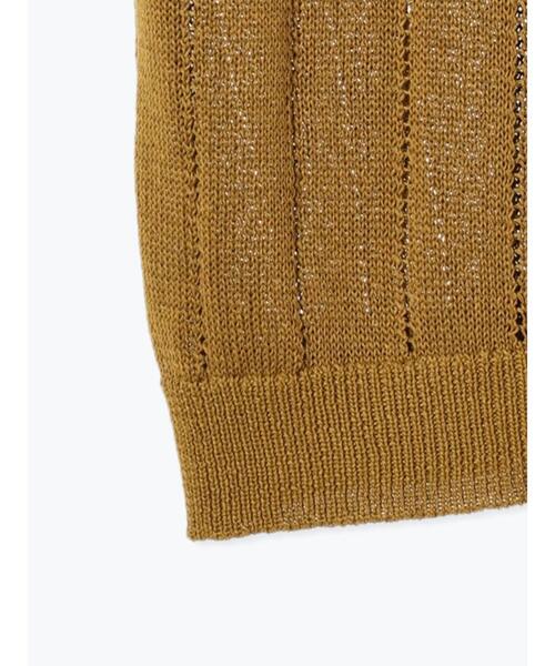 Samansa Mos2（サマンサ モスモス）の「テープヤーン前後2WAYベスト（ベスト・レディース・オレンジ/マスタード/ブラック/キナリ/モカ・F）」の9枚目の写真