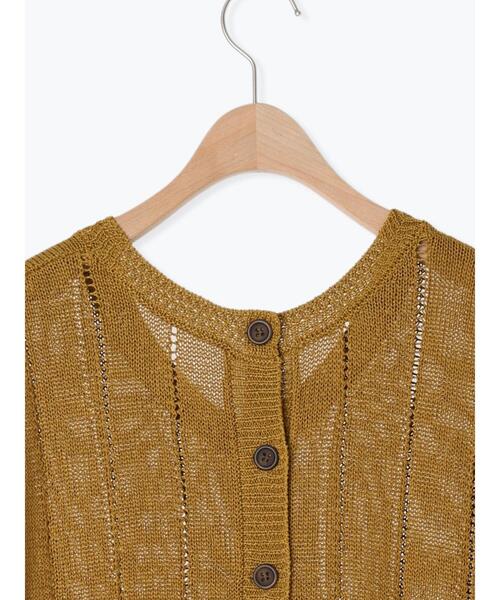 Samansa Mos2（サマンサ モスモス）の「テープヤーン前後2WAYベスト（ベスト・レディース・オレンジ/マスタード/ブラック/キナリ/モカ・F）」の8枚目の写真