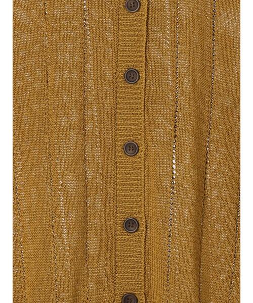 Samansa Mos2（サマンサ モスモス）の「テープヤーン前後2WAYベスト（ベスト・レディース・オレンジ/マスタード/ブラック/キナリ/モカ・F）」の7枚目の写真