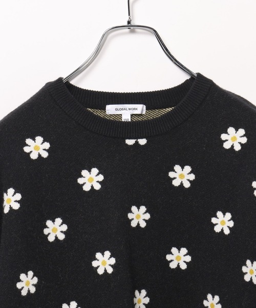 GLOBAL WORK（グローバルワーク）の「メルティアソートニットプルオーバー/137685（ニット/セーター・キッズ・サックスブルー系1/ホワイト系8/ホワイト系7/ベージュ系1/グレー系8/ブラック系9/サックスブルー系2/グレー系9・150cm/140cm/130cm/120cm/160cm）」の10枚目の写真