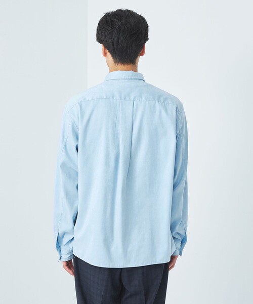 green label relaxing(グリーンレーベルリラクシング)の「スエードライク ボックス レギュラーカラー シャツ(シャツ/ブラウス・メンズ・モカ/ダークグレー/ライトブルー・S/L/M/XL)」の15枚目の写真