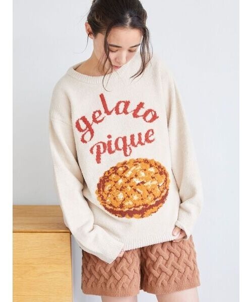 新品タグ付♡ ジェラートピケ フルーツジャガードプルオーバー＆ショートパンツ 2025年最新】ジェラートピケ スムーズィーフルーツジャガードプル