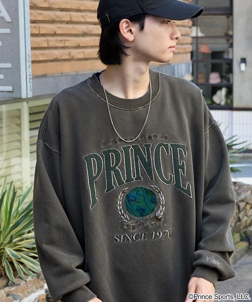 Prince/プリンス 別注 ロゴ刺繍 ピグメント加工オーバーサイズ