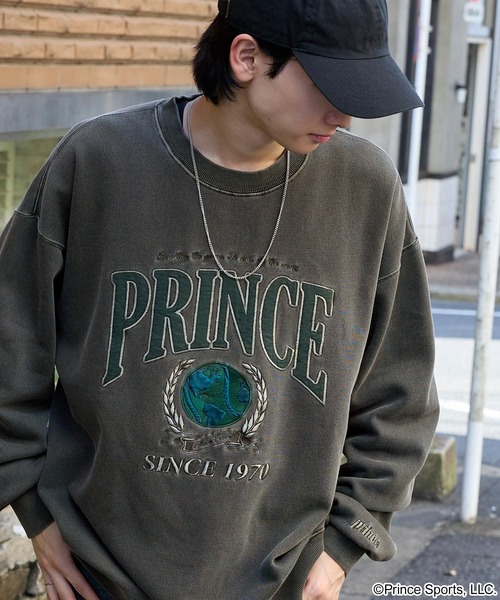Prince/プリンス 別注 ロゴ刺繍 ピグメント加工オーバーサイズ