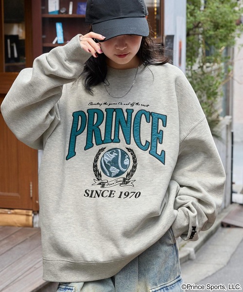 Prince/プリンス 別注 ロゴ刺繍 ピグメント加工オーバーサイズ
