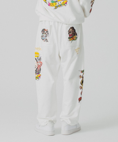 Ed Hardy（エドハーディー）の「XLARGE×ED HARDY SWEAT PANTS