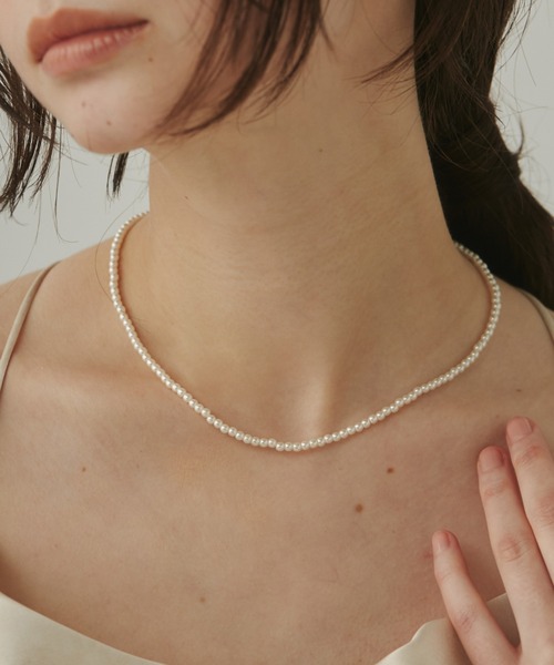 ciite' surgical stainless(シーテサージカルステンレス)の「【 金属アレルギー対応 】 パール & シンプルチェーンネックレス 2セット サージカルステンレス(ネックレス・レディース・シルバー/ゴールド・FREE)」の9枚目の写真
