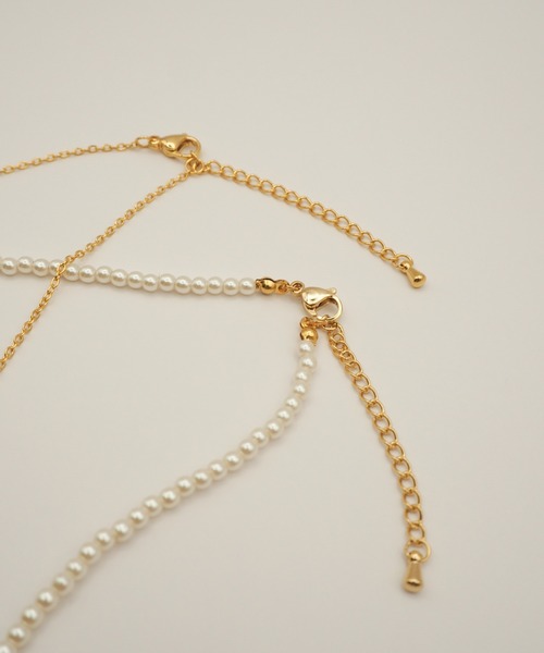 ciite' surgical stainless(シーテサージカルステンレス)の「【 金属アレルギー対応 】 パール & シンプルチェーンネックレス 2セット サージカルステンレス(ネックレス・レディース・シルバー/ゴールド・FREE)」の13枚目の写真