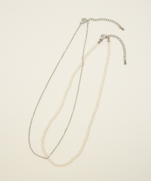 ciite' surgical stainless(シーテサージカルステンレス)の「【 金属アレルギー対応 】 パール & シンプルチェーンネックレス 2セット サージカルステンレス(ネックレス・レディース・シルバー/ゴールド・FREE)」の18枚目の写真