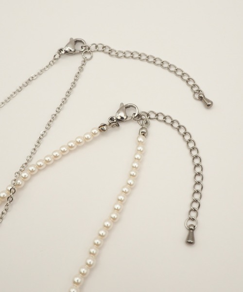 ciite' surgical stainless(シーテサージカルステンレス)の「【 金属アレルギー対応 】 パール & シンプルチェーンネックレス 2セット サージカルステンレス(ネックレス・レディース・シルバー/ゴールド・FREE)」の19枚目の写真