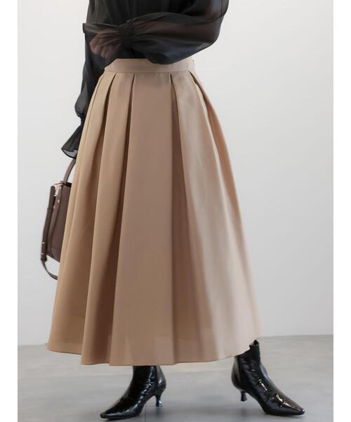 Te chichi（テチチ）の「シックスパンオーガンジーフレアスカート（スカート・レディース・ベージュ/ネイビー/オレンジ・F）」の13枚目の写真