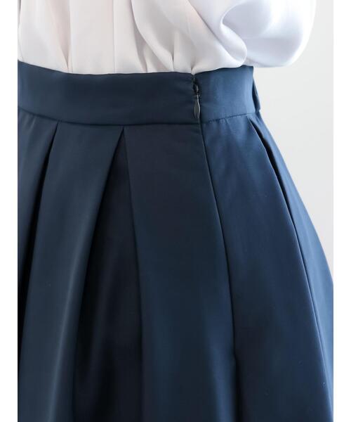 Te chichi（テチチ）の「シックスパンオーガンジーフレアスカート（スカート・レディース・ベージュ/ネイビー/オレンジ・F）」の19枚目の写真