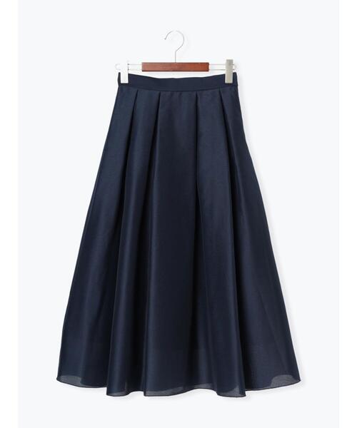 Te chichi（テチチ）の「シックスパンオーガンジーフレアスカート（スカート・レディース・ベージュ/ネイビー/オレンジ・F）」の20枚目の写真