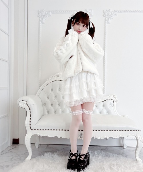 【セール】りぼん付きフードうさみみファ-コート（その他アウター）｜MA*RS（アメーバーマーズ）