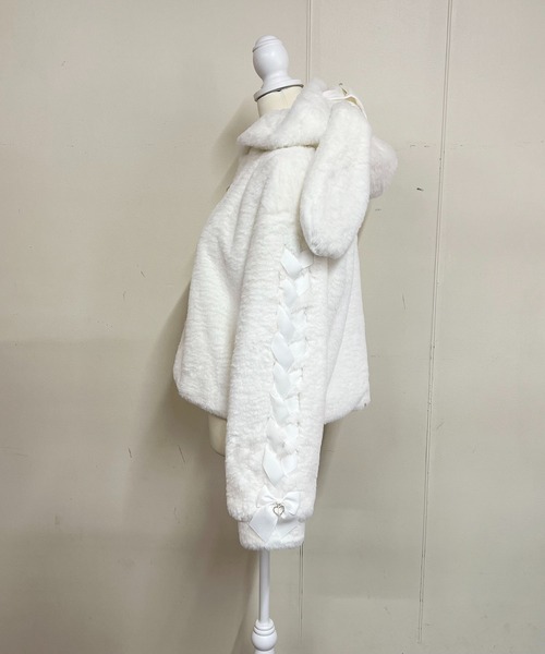 【セール】りぼん付きフードうさみみファ-コート（その他アウター）｜MA*RS（アメーバーマーズ）