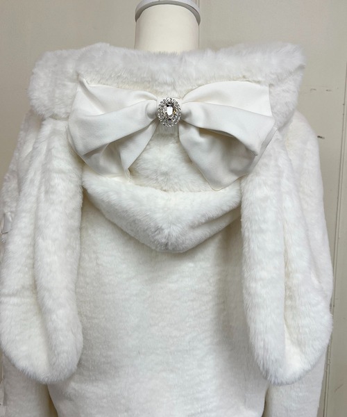 【セール】りぼん付きフードうさみみファ-コート（その他アウター）｜MA*RS（アメーバーマーズ）