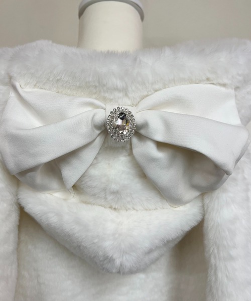 【セール】りぼん付きフードうさみみファ-コート（その他アウター）｜MA*RS（アメーバーマーズ）