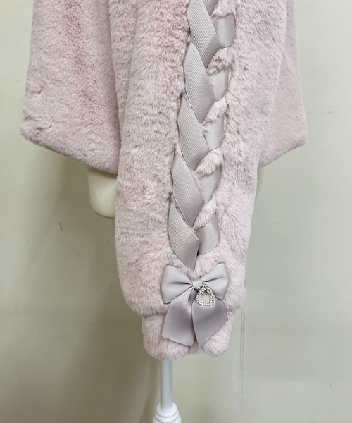 【セール】りぼん付きフードうさみみファ-コート（その他アウター）｜MA*RS（アメーバーマーズ）