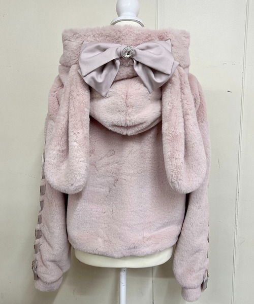 【セール】りぼん付きフードうさみみファ-コート（その他アウター）｜MA*RS（アメーバーマーズ）