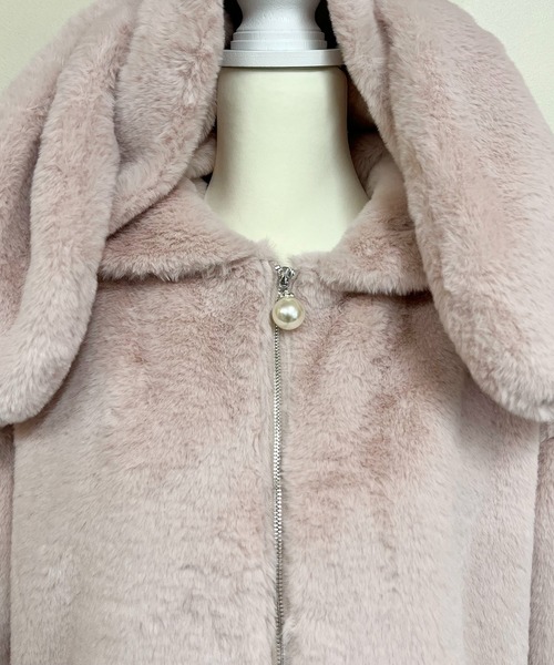 【セール】りぼん付きフードうさみみファ-コート（その他アウター）｜MA*RS（アメーバーマーズ）