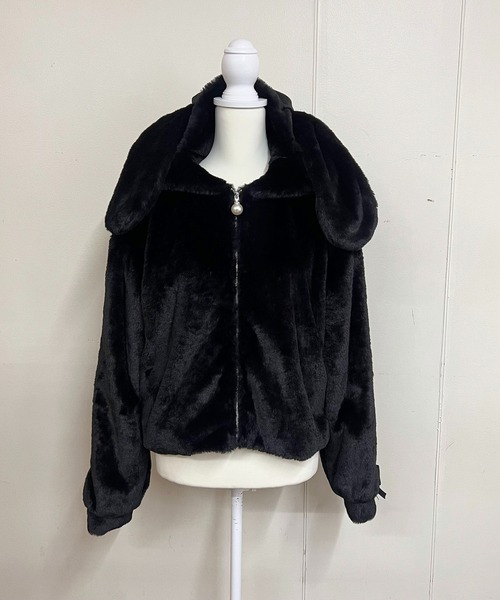 【セール】りぼん付きフードうさみみファ-コート（その他アウター）｜MA*RS（アメーバーマーズ）