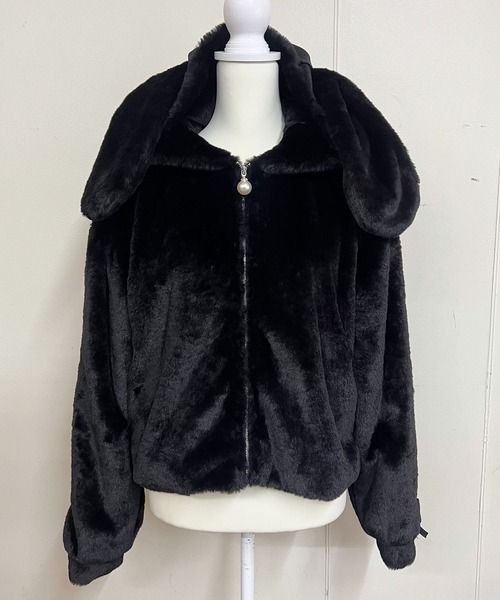 【セール】りぼん付きフードうさみみファ-コート（その他アウター）｜MA*RS（アメーバーマーズ）