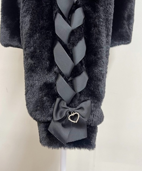 【セール】りぼん付きフードうさみみファ-コート（その他アウター）｜MA*RS（アメーバーマーズ）