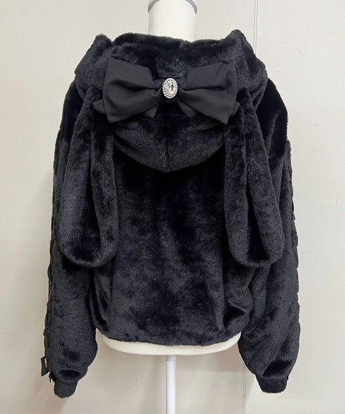 【セール】りぼん付きフードうさみみファ-コート（その他アウター）｜MA*RS（アメーバーマーズ）