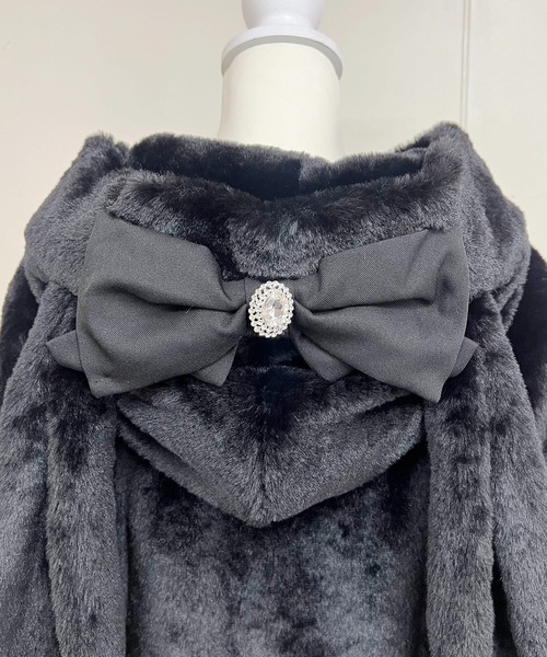 【セール】りぼん付きフードうさみみファ-コート（その他アウター）｜MA*RS（アメーバーマーズ）