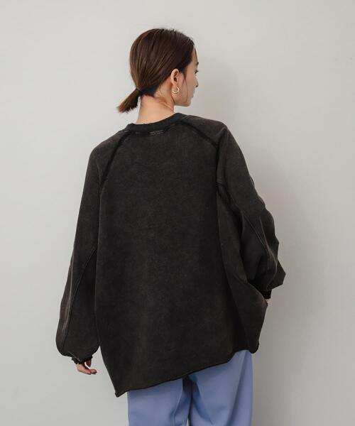 SENSE OF PLACE by URBAN RESEARCH(センスオブプレイスバイアーバンリサーチ)の「ヴィンテージルーズスウェット(Tシャツ/カットソー・レディース・レッド/ブラック/グレー・ONE)」の6枚目の写真