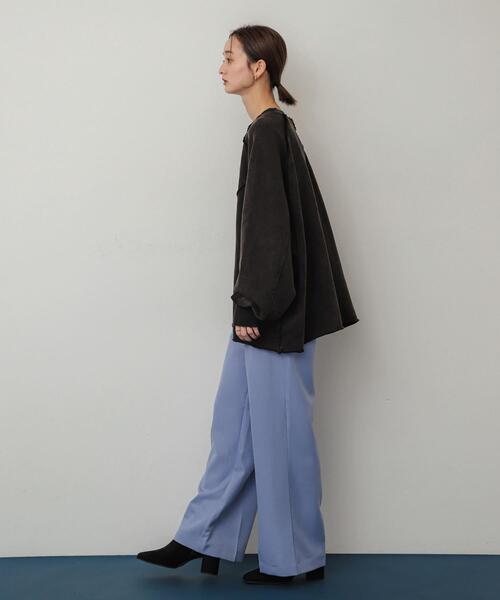 SENSE OF PLACE by URBAN RESEARCH(センスオブプレイスバイアーバンリサーチ)の「ヴィンテージルーズスウェット(Tシャツ/カットソー・レディース・レッド/ブラック/グレー・ONE)」の8枚目の写真