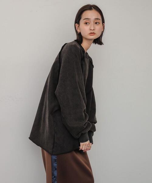 SENSE OF PLACE by URBAN RESEARCH(センスオブプレイスバイアーバンリサーチ)の「ヴィンテージルーズスウェット(Tシャツ/カットソー・レディース・レッド/ブラック/グレー・ONE)」の12枚目の写真