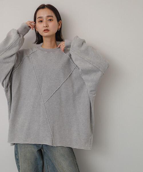 SENSE OF PLACE by URBAN RESEARCH(センスオブプレイスバイアーバンリサーチ)の「ヴィンテージルーズスウェット(Tシャツ/カットソー・レディース・レッド/ブラック/グレー・ONE)」の19枚目の写真