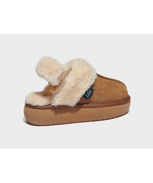 ROCKFISH WEATHERWEAR（ロックフィッシュウェザーウェア）の「Rockfish Weatherwear/ロックフィッシュ ウェザーウェア/CLOUDY FLATFORM FUR SLINGBACK（ブーツ・レディース・ブラック/グレー/キャメル・23/24/25）」の20枚目の写真