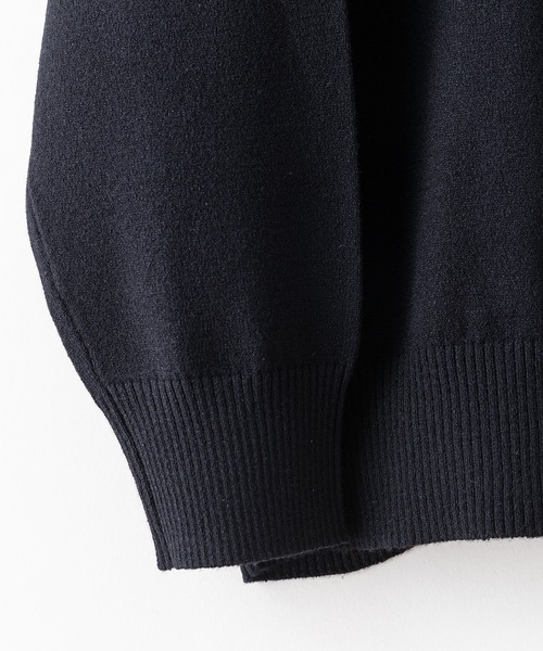 Blue Standard （ブルースタンダード）の「【BLUE STANDARD/ブルースタンダード】高機能カシミヤタッチ クルーネックセーター 素肌で着れるセーター マシンウォッシャブル アンチプリング 静電気防止 ストレッチ（ニット/セーター・メンズ・ネイビー/ブラック/杢グレー/オフホワイト・X-LARGE/LARGE/MEDIUM）」の10枚目の写真