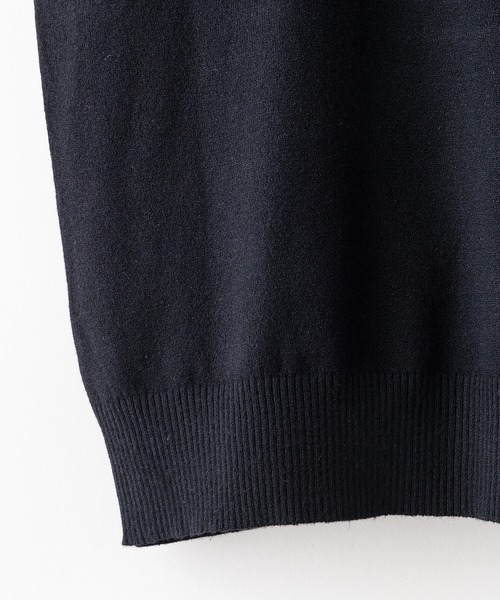 Blue Standard （ブルースタンダード）の「【BLUE STANDARD/ブルースタンダード】高機能カシミヤタッチ クルーネックセーター 素肌で着れるセーター マシンウォッシャブル アンチプリング 静電気防止 ストレッチ（ニット/セーター・メンズ・ネイビー/ブラック/杢グレー/オフホワイト・X-LARGE/LARGE/MEDIUM）」の11枚目の写真