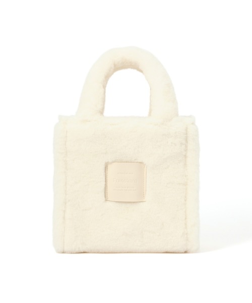 Francfranc(フランフラン)の「ファー ハンドバッグ アイボリー(ハンドバッグ・レディース・アイボリー・FREE)」の3枚目の写真