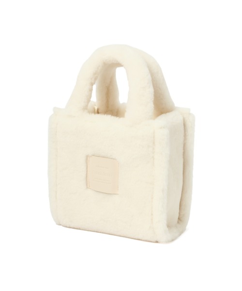 Francfranc(フランフラン)の「ファー ハンドバッグ アイボリー(ハンドバッグ・レディース・アイボリー・FREE)」の2枚目の写真