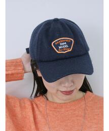 Samansa Mos2 blue | パイルワッペンキャップ(ハット)