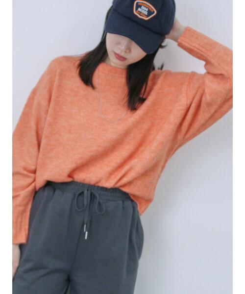 Samansa Mos2 blue（サマンサモスモスブルー）の「パイルワッペンキャップ（ハット・レディース・ブラウン/ネイビー/ボルドー・F）」の7枚目の写真