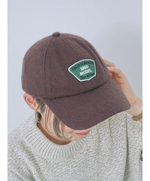 Samansa Mos2 blue（サマンサモスモスブルー）の「パイルワッペンキャップ（ハット・レディース・ブラウン/ネイビー/ボルドー・F）」の16枚目の写真