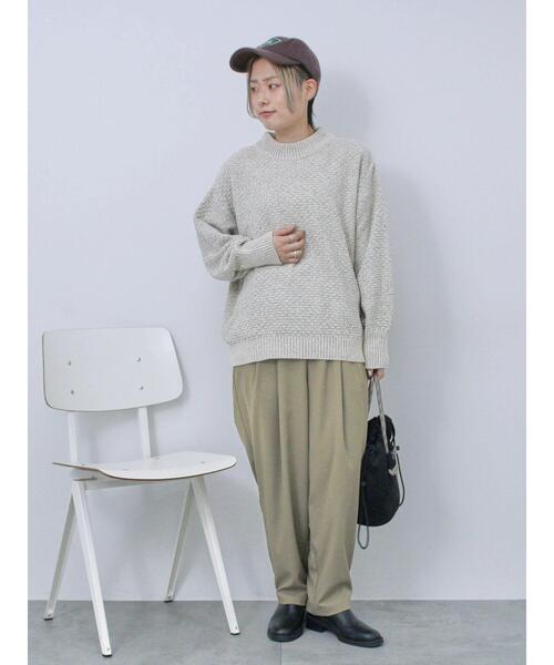 Samansa Mos2 blue（サマンサモスモスブルー）の「パイルワッペンキャップ（ハット・レディース・ブラウン/ネイビー/ボルドー・F）」の22枚目の写真