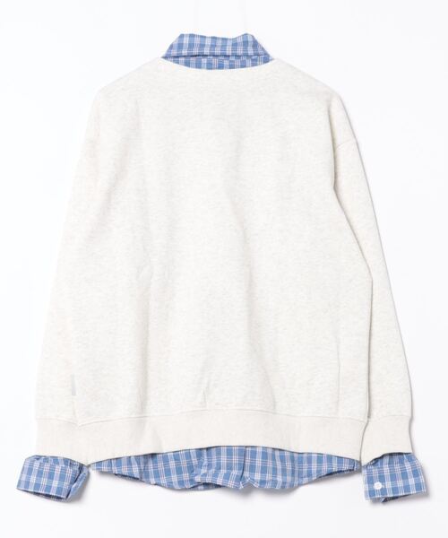 セール】【HOOK】for girls チェック柄シャツ+無地カーデ