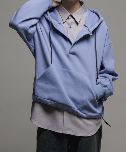 CASPER JOHN(キャスパージョン)の「Skipper honeycomb parka/スキッパーハニカムパーカー(パーカー・メンズ・グレー/ブラック/サックスブルー・X-SMALL/SMALL/MEDIUM/LARGE)」の16枚目の写真