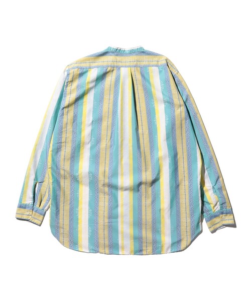 BEAMS PLUS（ビームスプラス）の「ジャカード バンドカラー シャツ クラシック フィット（シャツ/ブラウス・メンズ・ネイビー/イエロー・L/M/S/XL）」の15枚目の写真