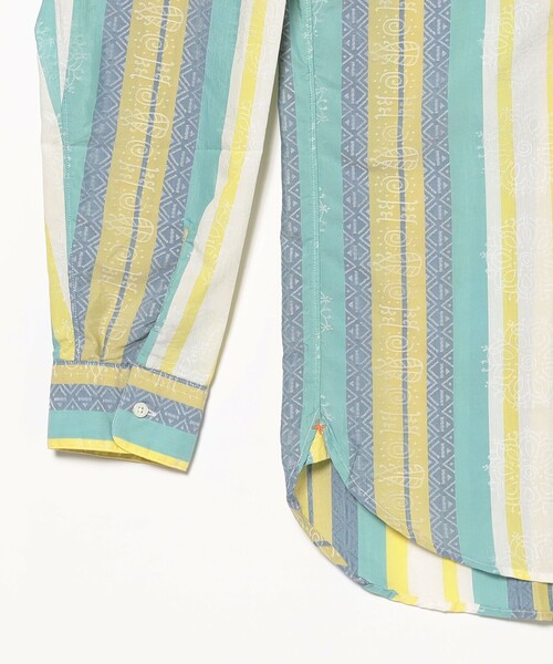 BEAMS PLUS（ビームスプラス）の「ジャカード バンドカラー シャツ クラシック フィット（シャツ/ブラウス・メンズ・ネイビー/イエロー・L/M/S/XL）」の18枚目の写真