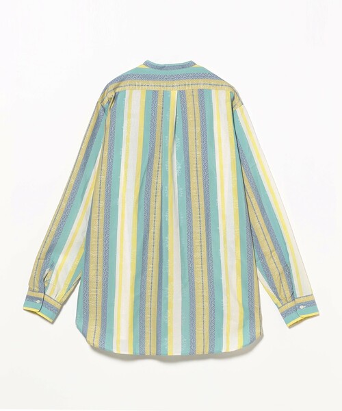 BEAMS PLUS（ビームスプラス）の「ジャカード バンドカラー シャツ クラシック フィット（シャツ/ブラウス・メンズ・ネイビー/イエロー・L/M/S/XL）」の19枚目の写真